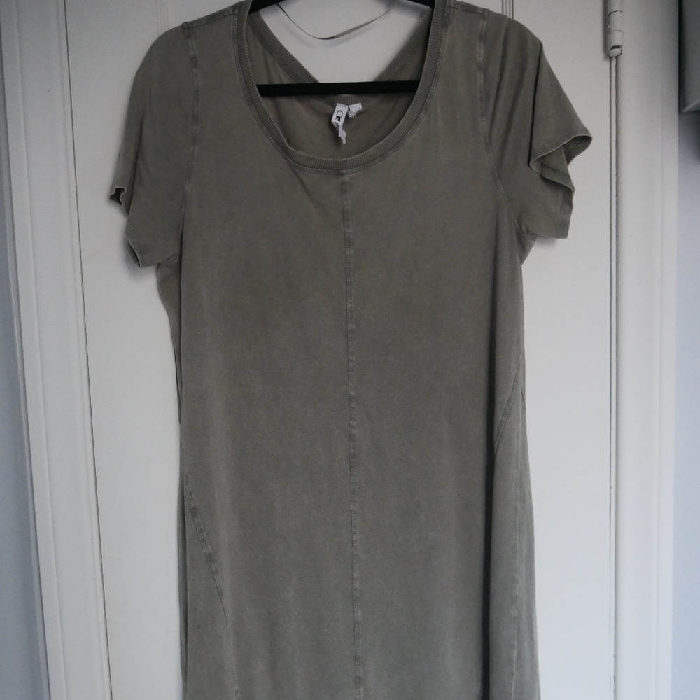 Army gray midi dress- Cable & Gauge